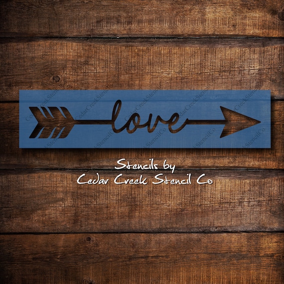 Durable /& Reusable Mylar Stencils Blessed Arrow Stencil