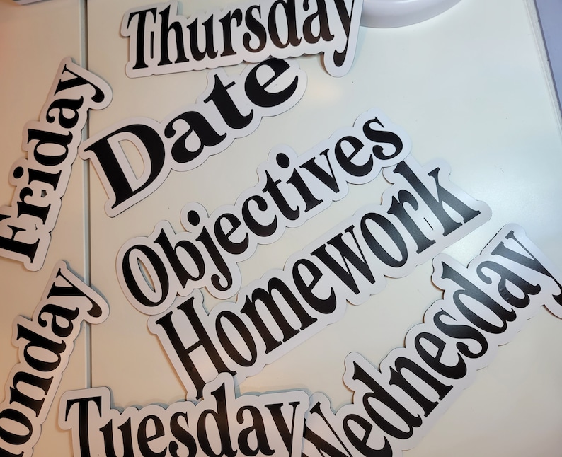 Classroom Magnets for Whiteboard | Magnetic Titles for Whiteboard | School Subject Magnets for Board | Teacher Supplies | Magnets for Class image 6