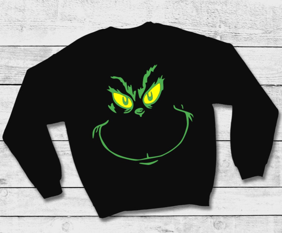 Grinch Sweatshirt the Grinch Sweater Christmas Sweater Etsy