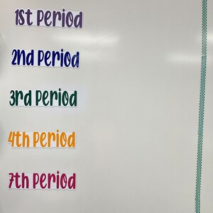 Classroom Magnets for Whiteboard | Magnetic Titles for Whiteboard | School Subject Magnets for Board | Teacher Supplies | Magnets for Class image 9