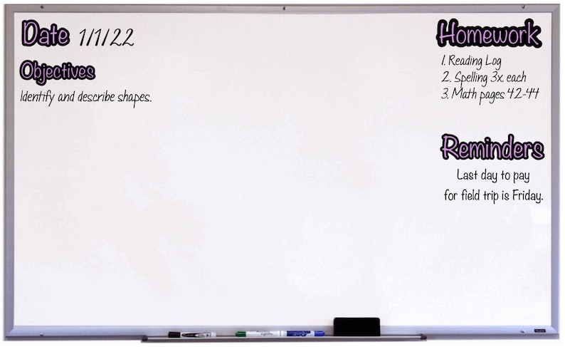 Classroom Magnets for Whiteboard | Magnetic Titles for Whiteboard | School Subject Magnets for Board | Teacher Supplies | Magnets for Class image 2