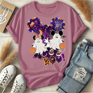 Disney Cute Ghost PNG, Preppy Halloween PNG, Spooky Season Png, trick or treat Png, Mickey Halloween shirt, Fall Sublimation Designs