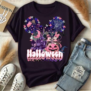 Mickey Halloween shirt, Preppy Halloween PNG, Spooky Season Png, trick or treat Png, Fall Sublimation Designs, Retro Disney Shirt