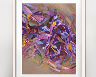 IRIS Abstract wall art prints floral, watercolor flowers, watercolor set , watercolor abstract, floral watercolor, floral print