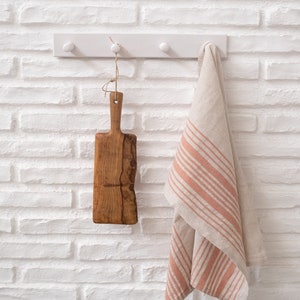Demet Linen and Cotton Kitchen Towel Orange