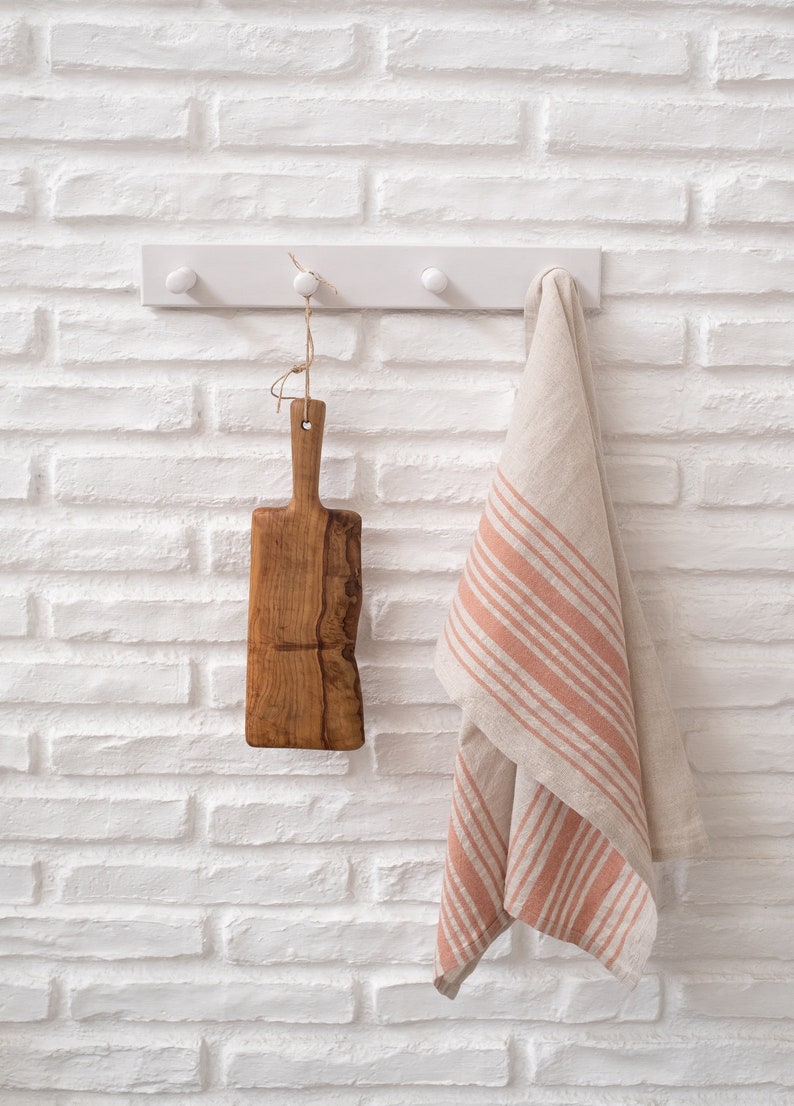 Demet Linen and Cotton Kitchen Towel Orange