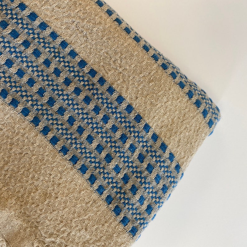 Farida Cotton and Linen Turkish Throw Blanket Linen Etsy