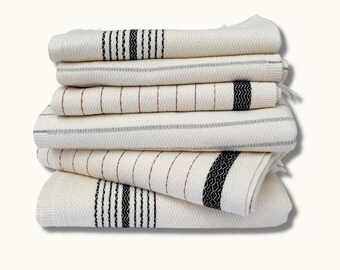 The Loomia Turkish 100% Cotton Hand & Bath Towel Bundles | Towels Sets of Six