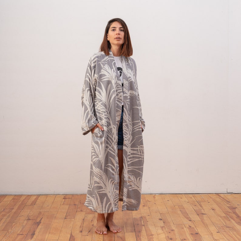 Zoey Cotton Kimono Beach Cover Up Boho Kimono Beach Cover Etsy