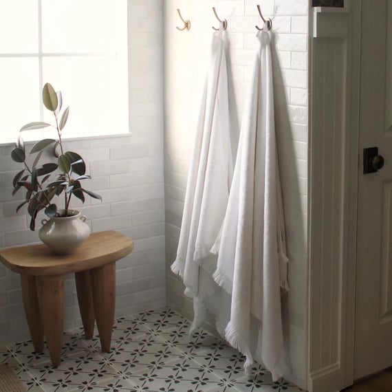 Natalie 100% Turkish Cotton Terry Hand and Bath Towel Set For House Decor