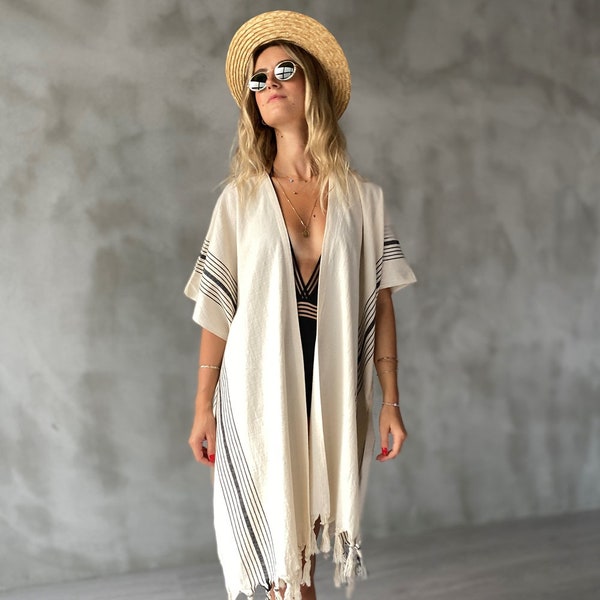 100% Cotton Kimono and Cover Up for Beach