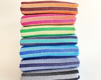 Iris Beach Towel - Turkish colorful beach and pool Towel, rainbow fast-drying summer vacation towel, Bachelorette towel, Peshtemal towel