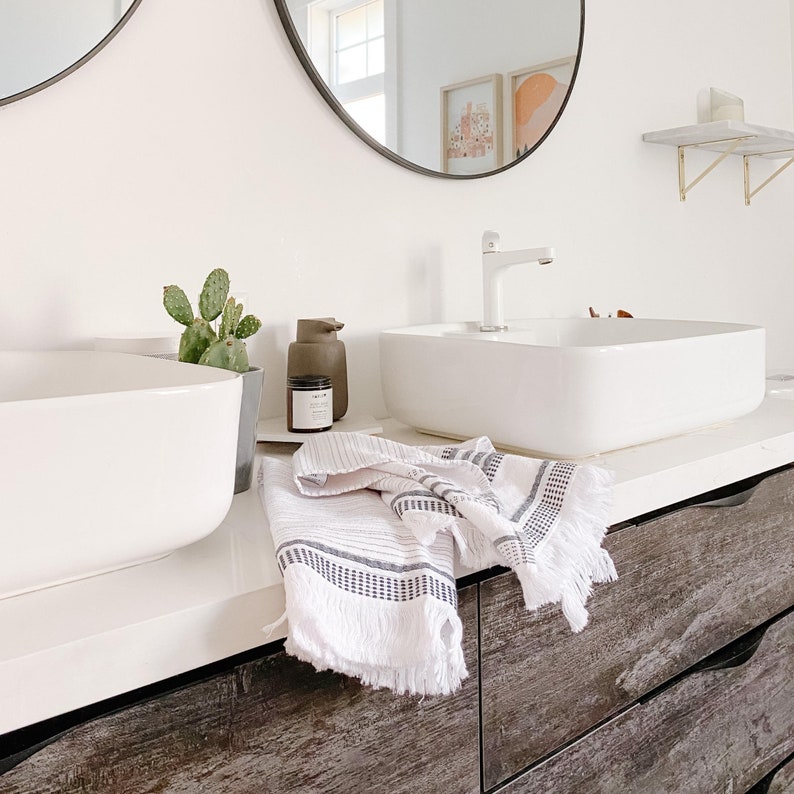 Nadine 100 Cotton Terry Sided Bath Towel Etsy