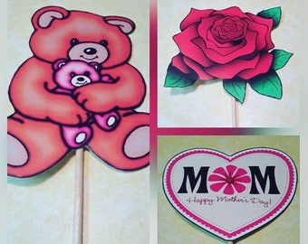 Mother's Day Photo Booth Props, Mother's Day Party, Mother's Day Gift, Mother's Day Photo Booth Set, Great Gift Idea