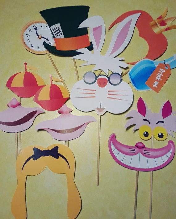 Alice In Wonderland Printable Photo Props
