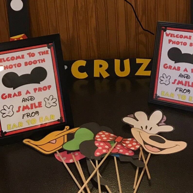 Mickey Mouse Clubhouse Photo Booth Props Mickey Mouse Birthday Party Mickey Mouse Clubhouse Photo Booth Set Mickey Mouse
