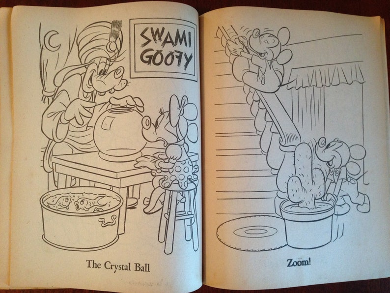 Vintage 1953 Walt Disney's Coloring Book Authorized Etsy