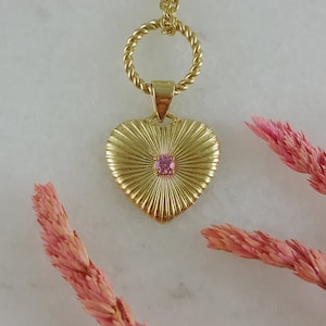 Princess the movie Necklace, Robbie , Princess pendant, Girl daughter gifts , Princess jewelry , Gold Pendant Necklace, Heart Shape Gift