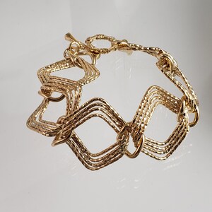 18k Gold Chain Bracelet, Classic Statement Bracelet, Chunky Bracelet, Large Link bracelet, Trendy Jewellery 2024 - Jewelry - TurkishBling