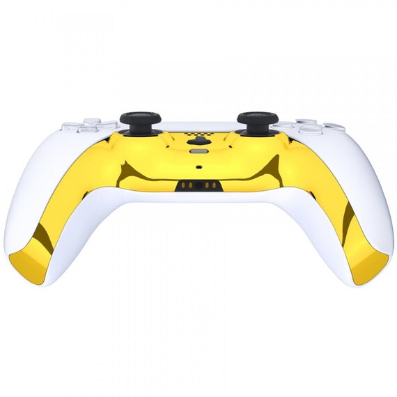  eXtremeRate Chrome Gold Glossy Decorative Trim Shell Compatible  with ps5 Controller, DIY Replacement Clip Shell, Custom Plates Cover  Compatible with ps5 Controller with Accent Rings : Video Games
