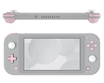 Remplacement rose clair ABXY Home Capture Keys Dpad Trigger pour NS Switch Lite, Kits de réparation de boutons complets avec outils pour NS Switch lite