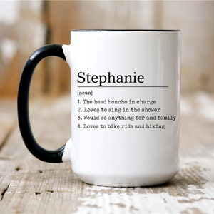 Name Mug with Definition | Personalized | 15oz Coffee Mug | Great Gift !