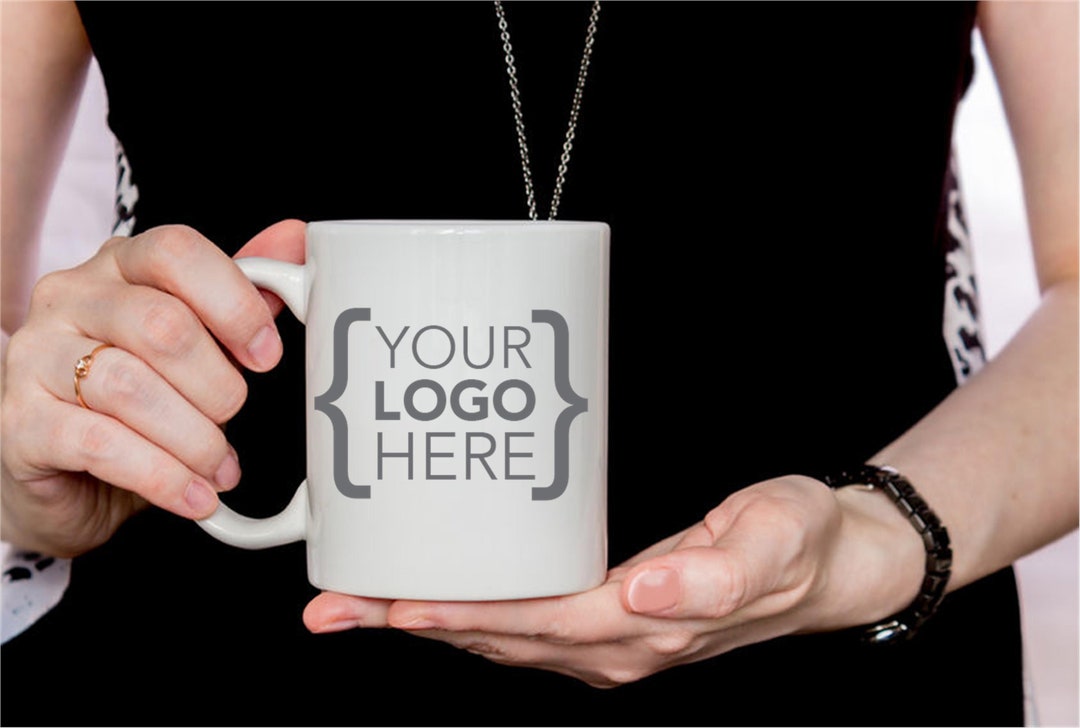 Customized Coffee Mug, Company Logo, Personal Graphic or Custom Lettering Etsy