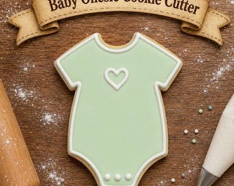 Baby Onesie Cookie Cutter – Baby Shower Cookies, 3D Printed