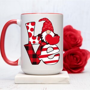 Gnome LOVE Coffee Mug  - 15oz - Great Valentine&#39;s Gift