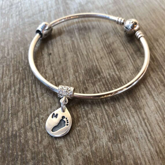 Baby handprint charm deals