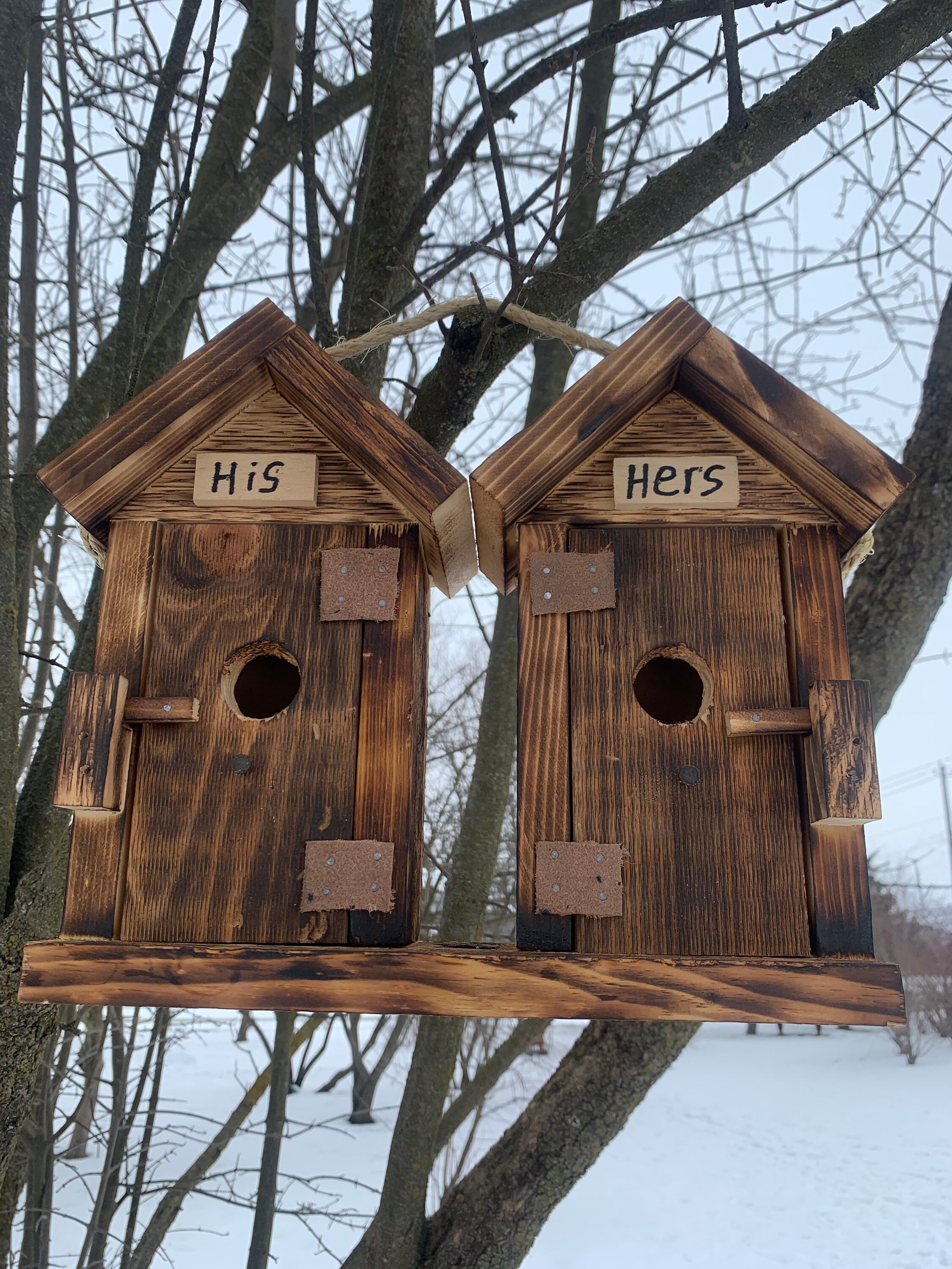 Rustic Outhouse Birdhouse Birdhouse Amish Handmade Etsy