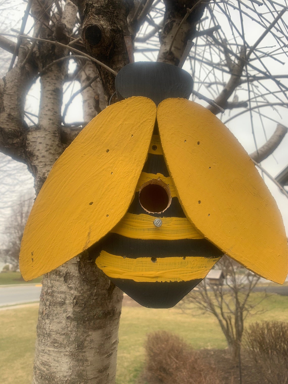 Beewooden Flower Rustic Birdhouse Birdhouse Amish Handmade Etsy UK
