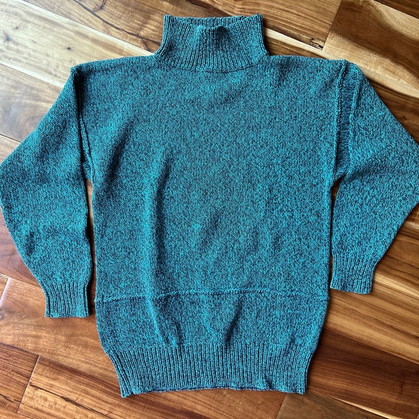 Vintage 80’s Teal Knit Sweater