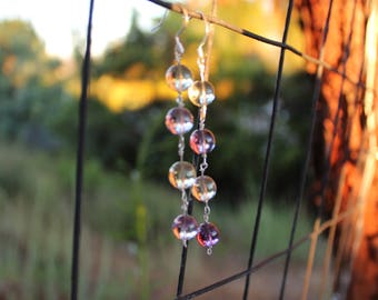 Ametrine Drop Link Earrings AD4433