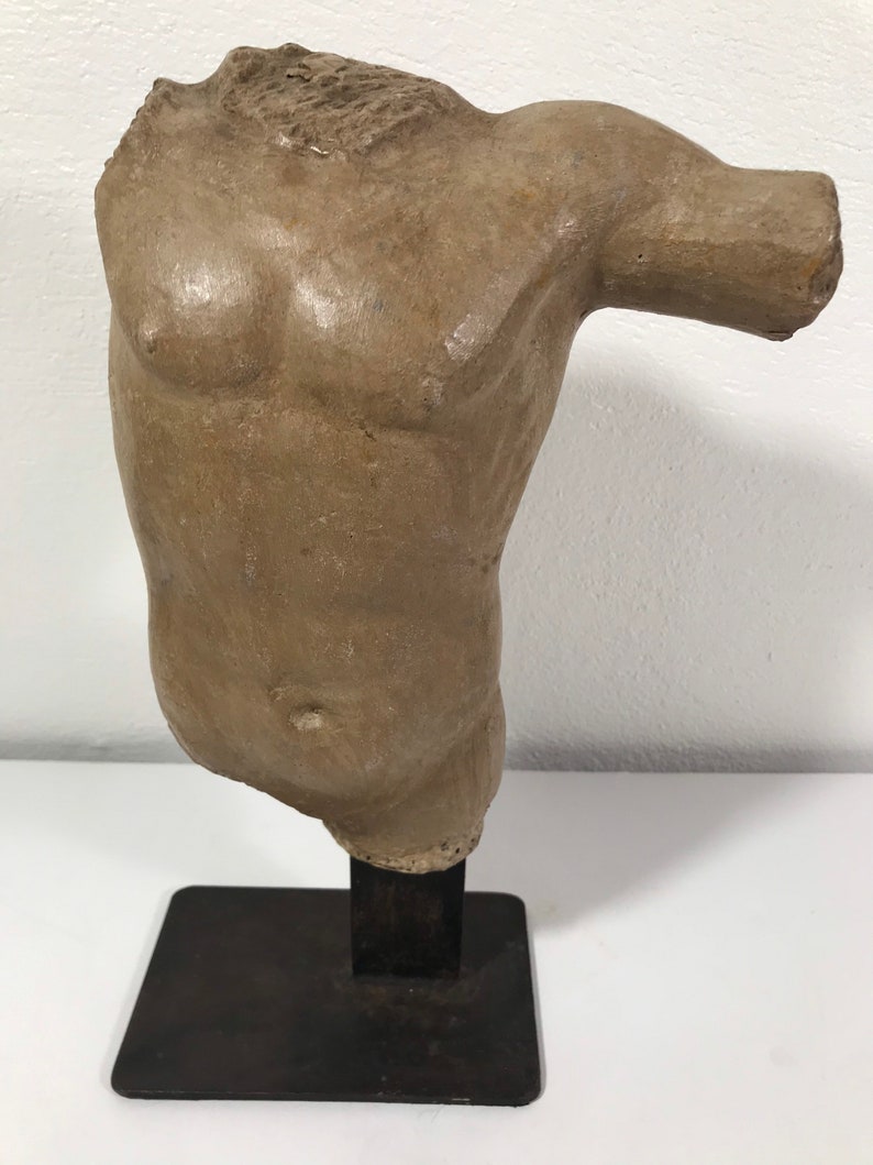 Steel Torso Sculpture Mid Century Modern Etsy