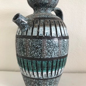 Large Modernist Italian Ceramic Vase Mid Century Modern image 8