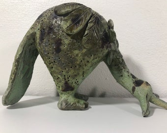 Modernist Ceramic Rooster Sculpture Mid Century Modern
