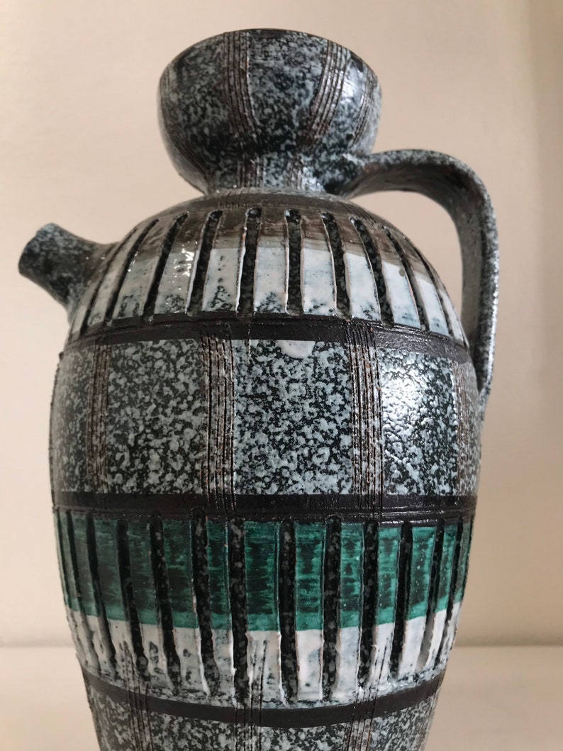 Large Modernist Italian Ceramic Vase Mid Century Modern image 3