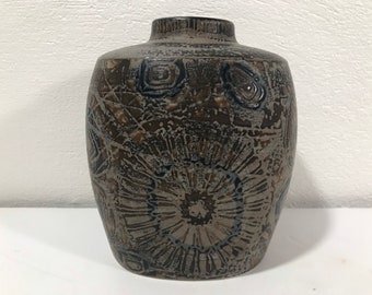 Royal Copenhagen Fajance Modernist Vase Mid Century Modern