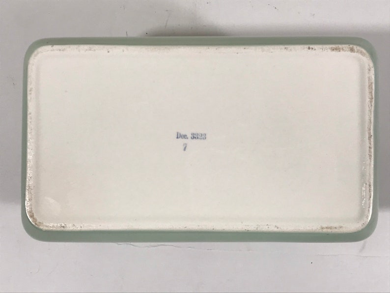Bauhaus Suprematism Hinged Ceramic Box with Brass Hardware image 3