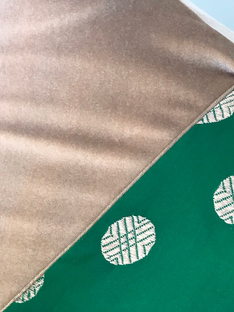 Silk brocade asharafi bootis blouse color green