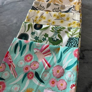 Australian Native Birds & Floral Tea Towels