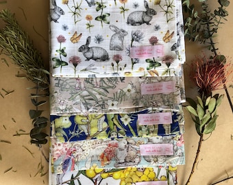 Gumnut Babies - Australian Floral Print Tea Towels