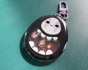 Hungry No Face Shaker Keychain