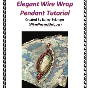 Handmade Jewelry Gifts, Handmade, Christmas, Wire Wrap Tutorial, PDF Download, WireWeavedUniques