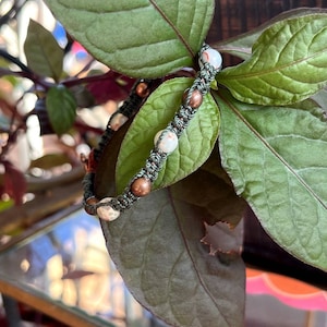 Gift Macrame Bracelet, Imperial Jasper, Crystal Jewelry