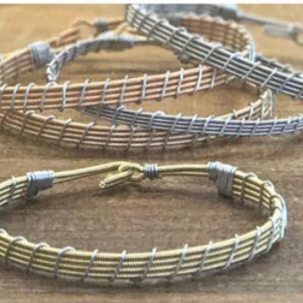 Little Guitars Guitar String Bracelet by Halo Missions