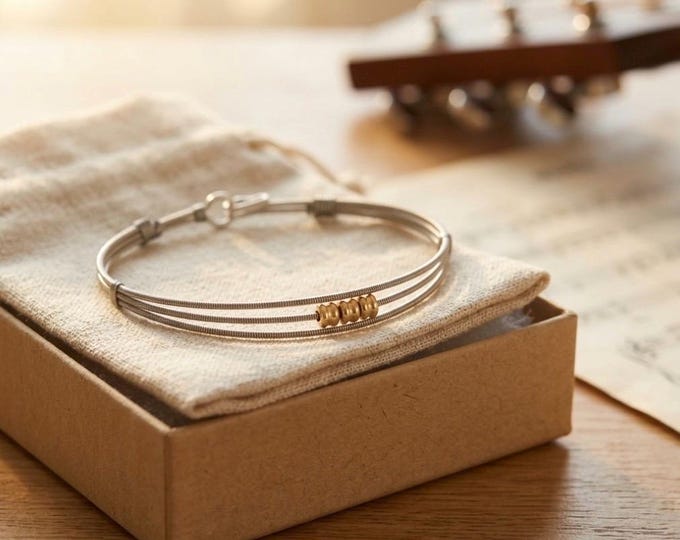 3 Little Birds Guitar String Bracelet by Halo Missions