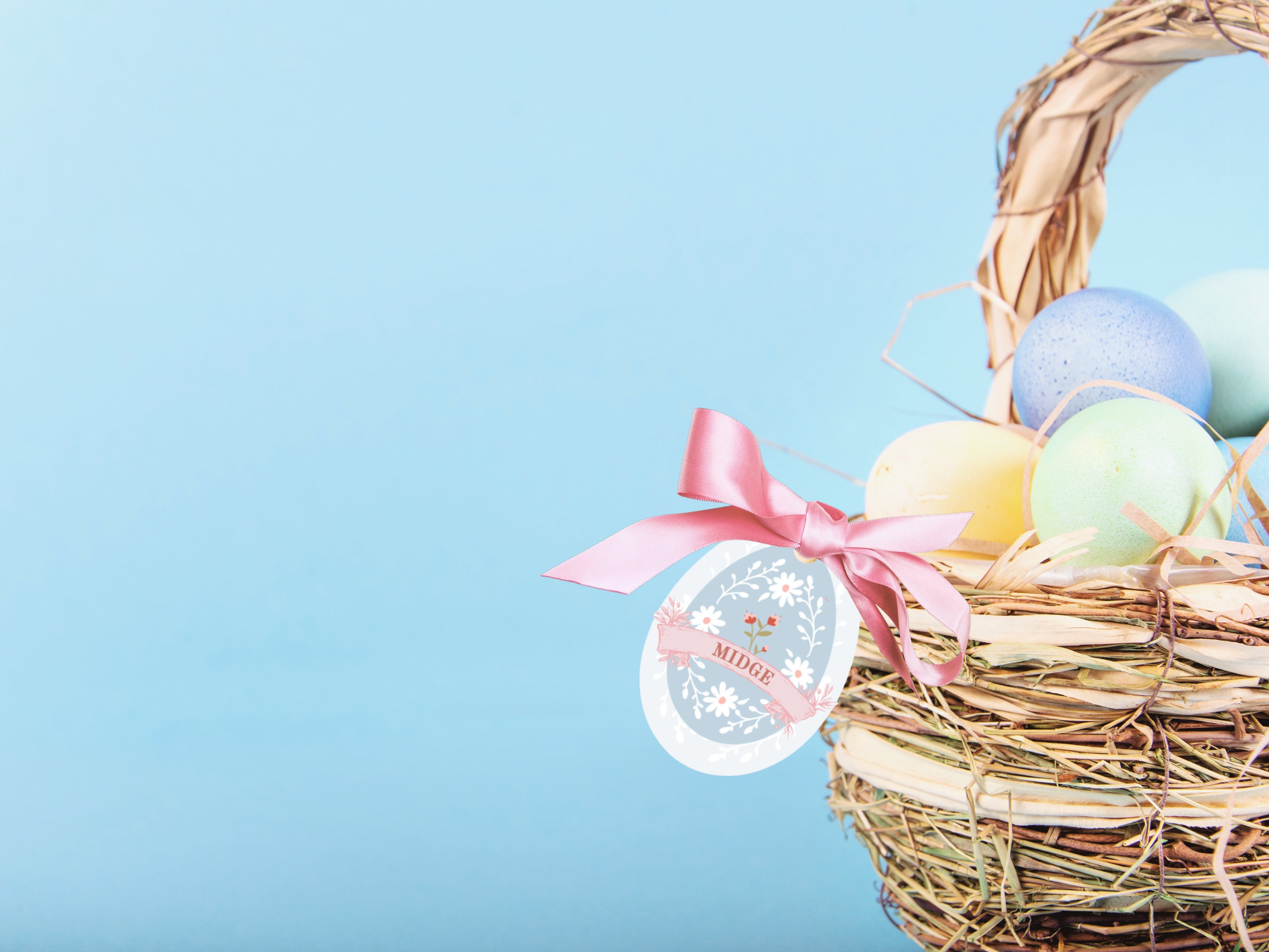 Printable Easter Egg Name Tags Easter Basket Tags Easter Party Boho Printable Easter Egg Name Tags Easter Basket Tags Easter Party Boho