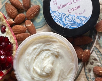 Almond Cold Cream, Cold cream cleanser, moisturizing cleanser, cold cream, deep cleansing for face